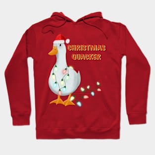 Christmas Quacker. Funny Xmas Hoodie